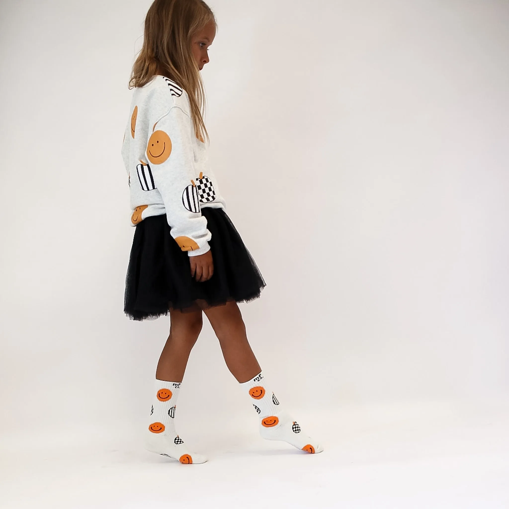 SMILES  PUMPKINS pullover | oversized  drop shoulder | KIDS