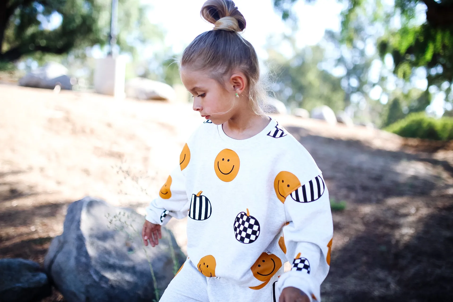 SMILES  PUMPKINS pullover | oversized  drop shoulder | KIDS
