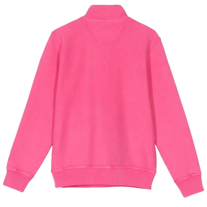 STÜSSY STOCK FLEECE MOCK // HOT PINK