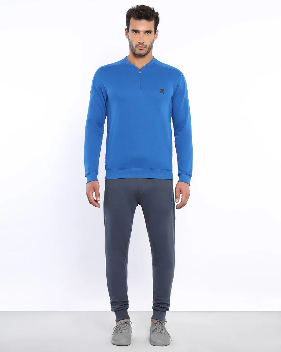 SuperCotton Half Zipper Pullovers Classic Blue