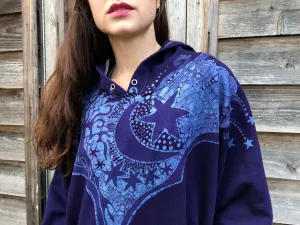 Talk'n About The Midnight Rambler Organic Cotton Batikwalla Hoodie - Unisex Size 2X