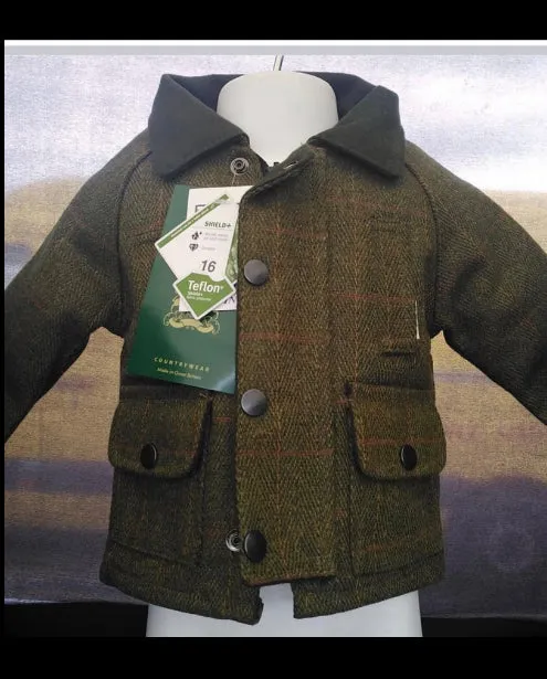 Tweed Fleece Lined kids  Jackets