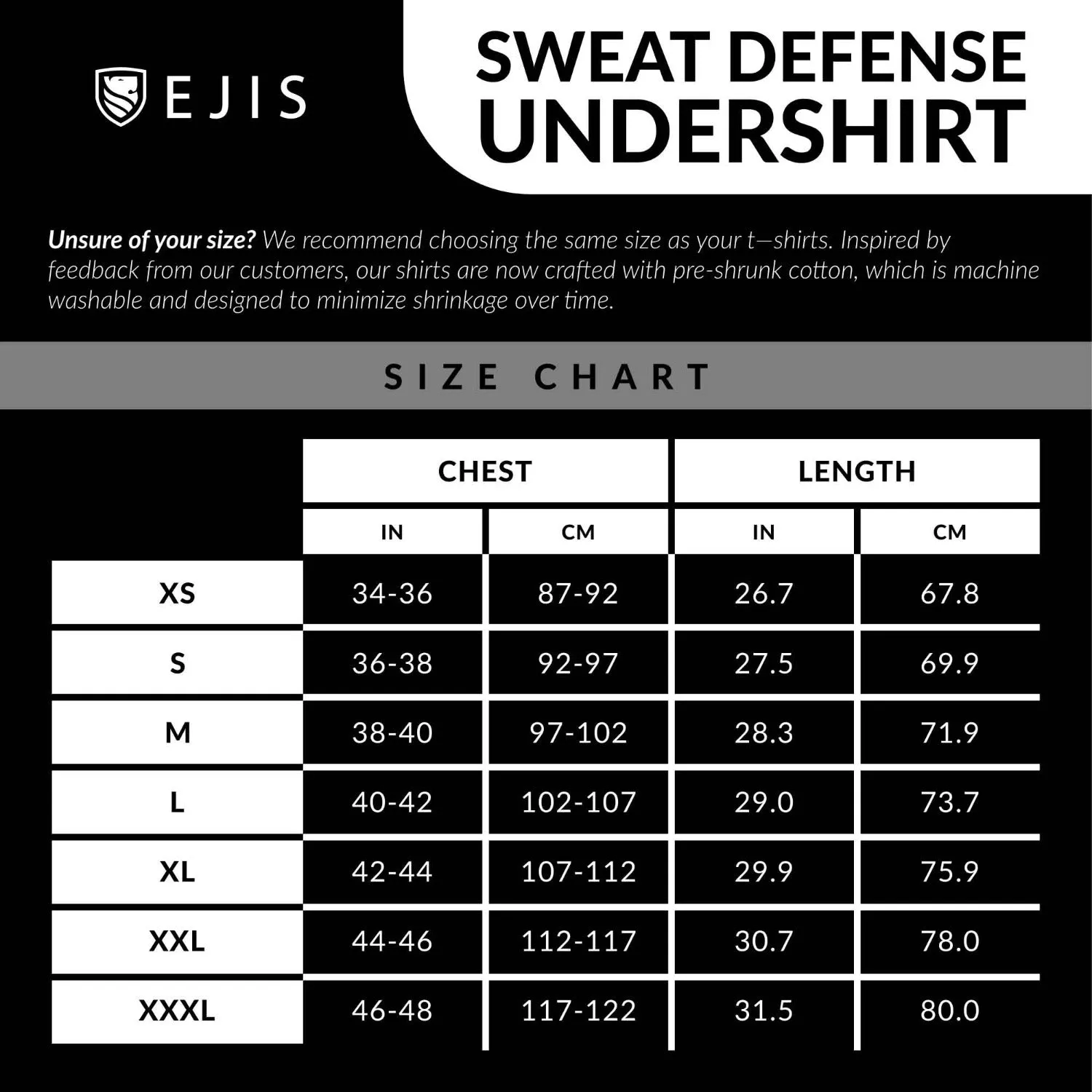 V-Neck Cotton Sweat Proof Undershirt For Men - Black 9-Pack