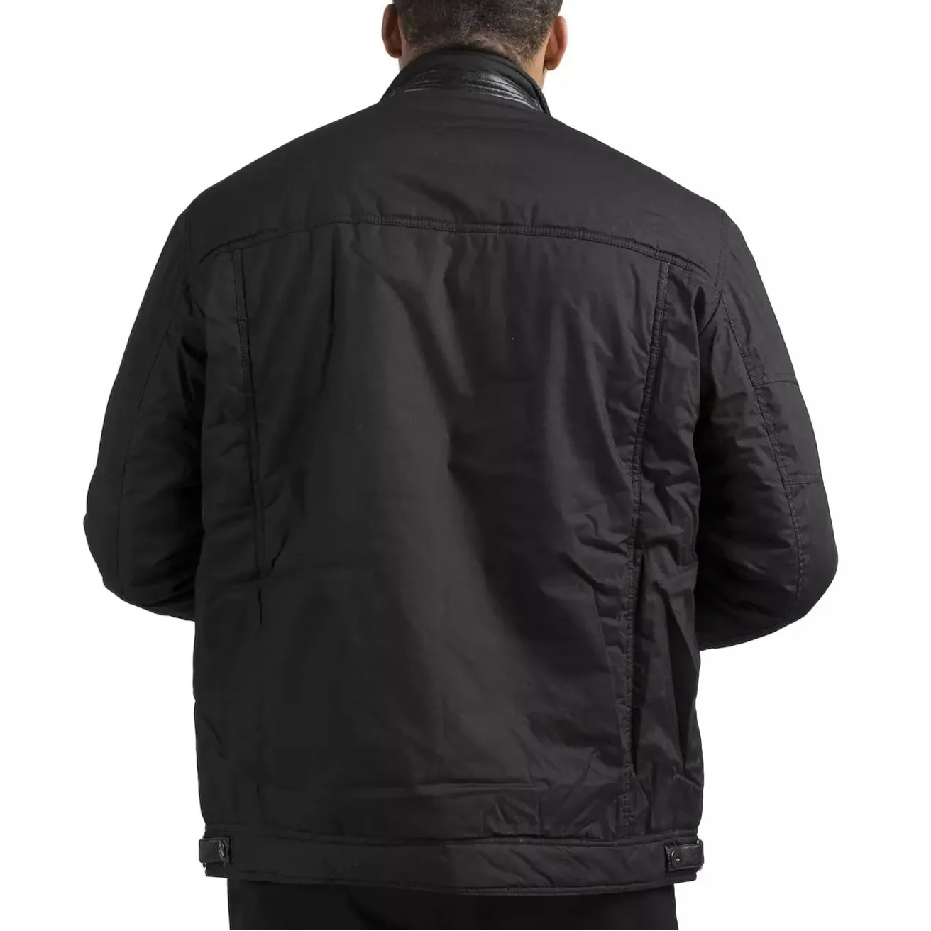 Vibes Men's Canvas Zip-Up Padded Moto Jackets