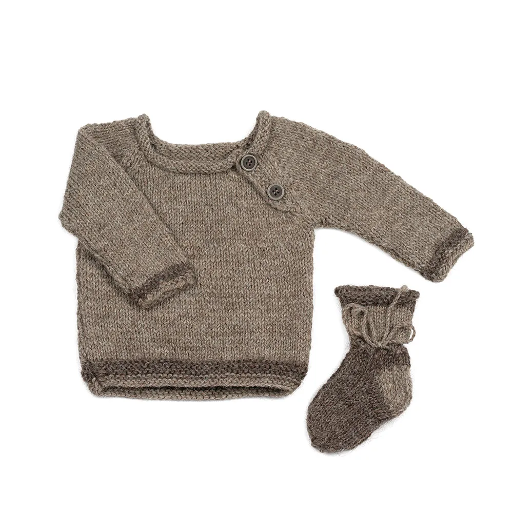 Wool jumper WALNUT
